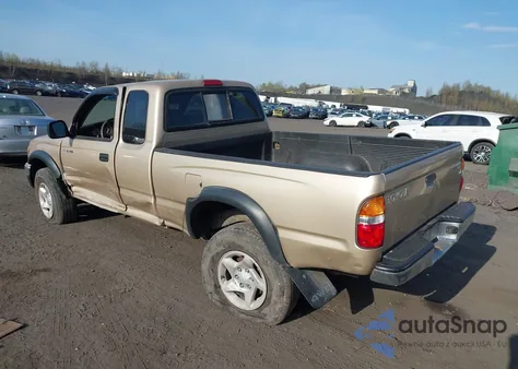 2001 Toyota Tacoma из США, поврежденный, VIN 5TEWM72N81Z838357